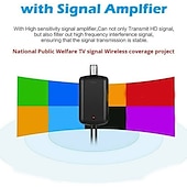 Χαμηλού Κόστους TV Boxes-Ενισχυτής σήματος εναέριου σήματος εμβέλειας 5000 μιλίων κεραία hdtv 4k hd εσωτερικού χώρου ψηφιακής τηλεόρασης