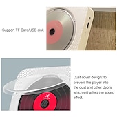 Χαμηλού Κόστους Ηχεία-Kc-909 φορητό cd player ενσωματωμένο ηχείο στερεοφωνικό cd player με διπλή υποδοχή ακουστικών 3,5 χιλιοστών led οθόνη led επιτοίχιας συσκευή αναπαραγωγής μουσικής cd με τηλεχειριστήριο IR υποστηρίζει