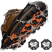 cheap Home Supplies-Crampons Ice Cleats For Boots Shoes, Anti Slip Stainless Steel Spikes For Outdoor Hiking Fishing Walking Climbing Mountaineering
