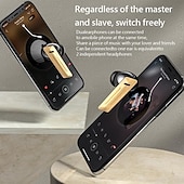 cheap Telephone &amp; Business Headsets-M46 TWS Bluetooth 5.3 Earphone with Mic Wireless Headphones HiFi Stereo Ear Buds Noise Reduction Headset with Exquisite Wood Grain Charging Case