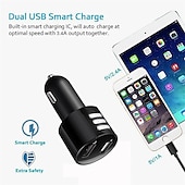 cheap Bluetooth Car Kit/Hands-free-Wireless Bluetooth 5.0 Car FM Transmitter MP3 Music Player AUX Radio Adapter Dual USB Charger Handsfree Car Kits