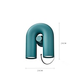 economico Lampade LED da parete-Lightinthebox Cirkus Lampada da parete decorativa per interni Elegante stile nordico in ferro e ABS Lampada da parete moderna a forma di U Doppia sorgente luminosa Luce a 3 colori per corridoio