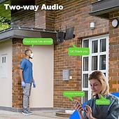 economico Videocamere di sorveglianza per esterni-ricarica solare impermeabile telecamera di sorveglianza di sicurezza IP esterna senza fili wifi telecamera ptz speed dome cctv visione notturna a colori rilevamento del movimento batterie di grandi