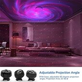 economico Lampada proiettore e proiettore laser-proiettore galattico proiettore stellare luce notturna con timer remoto e altoparlante bluetooth per la camera da letto 29 effetti di luce area più grande forme galattiche proiettore di luce per
