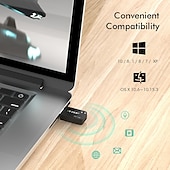 Недорогие Периферийные устройства для компьютера-edup USB Wi-Fi адаптер переменного тока двухдиапазонный беспроводной 1300 Мбит/с сетевая карта USB LAN 802.11ac мини-портативный адаптер Wi-Fi для ПК ноутбукподходит для Windows XP/Vista/7/8/10 есть