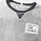 economico Pigiami-Per uomo loungewear Pigiami Set pigiama Top e pantalone del pigiama 2 pezzi Liscio Moda Informale Comoda Interni Giornaliero Flanella Comfort Girocollo Manica lunga Pullover Pantaloni da jogger Vita