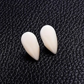cheap Accessories-Vampire Fangs White Scary Costume Zombie Dentures Cosplay Costume Accessories Prank Toys Party Props Halloween