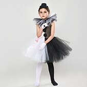 olcso Rémisztő bohócok-Mindszentek napja Bohóc Pennywise Ruhák Szerepjáték Jelmezek Tüllszoknya Gyermek Lány Szerepjáték Mindszentek napja Teljesítmény Parti Halloween Mindszentek napja Farsang Álarcos mulatság Egyszer