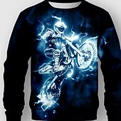 abordables Deportes y Juegos 3D para Niños-Chico 3D Graphic Conjunto de sudadera y pantalón deportivo Conjunto Manga Larga Impresión 3d Otoño Invierno Activo Moda Fresco Niños 3-12 años Cuello Barco Exterior Vacaciones Calle Ajuste regular