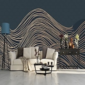 voordelige Behang-cool wallpapers 3d abstracte muurschildering behang muurschildering muurstickers bladeren abstracte schets foto geschikt voor hotel woonkamer slaapkamer art deco