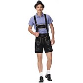  Μπύρα Oktoberfest Lederhosen Πουκάμισο βαυάρος βαυάρος Γερμανικά Λιβάδια Ανδρικά Πανί παραδοσιακού στυλ Μπλούζα Κοντά Παντελονάκια