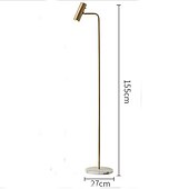 baratos candeeiro de mesa e chão-Luminária de Chão Para Sala de Estar / Quarto Metal 110-120V / 220-240V Preto / Branco / Dourado