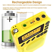 cheap Radios and Clocks-Mini Pocket DAB Digital Radio FM Digital Demodulator Portable MP3 Player with 1.44 Inch LCD Screen Built-in Rechargerable Battery