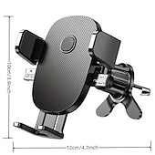 abordables Support de téléphone de voiture-Support de téléphone de voiture universel amélioré : rotation à 360°, serrage automatique, support mains libres pour tous les smartphones