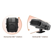 economico apparecchiature per il riscaldamento dell&#039;auto-Termoventilatore per auto portatile 12v riscaldatore automatico sbrinatore disappannatore multiuso riscaldamento rapido macchina di riscaldamento automatico accessori elettrici per automobili