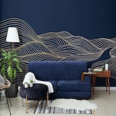 voordelige Behang-cool wallpapers 3d abstracte muurschildering behang muurschildering muurstickers bladeren abstracte schets foto geschikt voor hotel woonkamer slaapkamer art deco