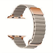 رخيصةأون عصابات Apple Watch-متوافق مع Apple Watchband 38 مم 40 مم 41 مم 42 مم 44 مم 45 مم 49 مم مشبك معدني نساء رجال جلد استبدال حزام الساعة إلى iwatch Ultra 2 Series 9 8 7 SE 6 5 4 3 2 1