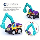 economico veicoli radiocomandati-20 pezzi di giocattoli per auto per bambini, inerzia di rimbalzo, set di giocattoli per auto di ingegneria, biglietto d&#039;ingresso per piccola auto giocattolo di rimbalzo per bambini