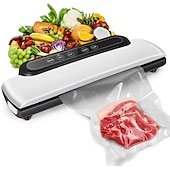 cheap Kitchen Appliances-Vacuum Sealer Machine Automatic Food Sealer for Food Savers w/Starter Kit Led Indicator Lights Easy to Clean Dry &amp; Moist Food Modes
