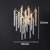 Χαμηλού Κόστους Κρυστάλλινα Επιτοίχια Φωτιστικά-απλίκα τοίχου led κρυστάλλινο ρυθμιζόμενο 25/40cm g9 μινιμαλιστικό φωτιστικό τοίχου φωτιστικό εσωτερικού χώρου για κρεβατοκάμαρα σαλονιού 110-240v