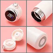 cheap Household Appliances-Smart Thermos Mug Mini Stainless Steel Thermos Cup Portable Leak Proof Water Cup with Filter Water Vacuum Tea Coffee Bottle Cup
