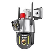 voordelige IP-netwerkcamera&#039;s voor buiten-evkvo 5mp dual lens draadloze beveiligingscamera&#039;s 10x digitale zoom kleur nachtzicht 2-weg audio ptz afstandsbediening auto tracking vooraf ingestelde punten &amp; cruisefuncties voor huisbeveiliging