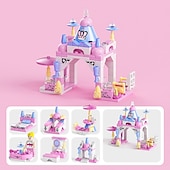 economico oggetti di scena per cabine fotografiche-auto da assemblaggio modulari di piccole particelle bancarelle per ragazzi giocattoli puzzle per bambini veicolo tanspolizia