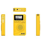 cheap Radios and Clocks-Mini Pocket DAB Digital Radio FM Digital Demodulator Portable MP3 Player with 1.44 Inch LCD Screen Built-in Rechargerable Battery