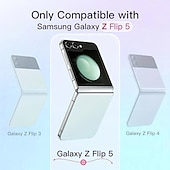 זול מגיני מסך ל-Samsung-סט 1 מגן מסך מגן מסך אחורי עבור סמסונג גלקסי Z Flip 5 זכוכית מחוסמת TPU הידרוג&#039;ל TPU קשיחות 9H אנטי בועות נוגד טביעות אצבעות (HD) ניגודיות גבוהה אולטרה דק