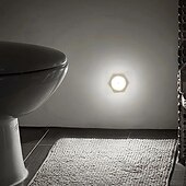 abordables Lumières de rondelle-1 veilleuse blanche à capteur de mouvement hexagonal, petite veilleuse de chambre à coucher, veilleuse, lumière ambiante, lumière blanche, lumière blanche chaude (sans batterie)