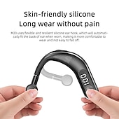 baratos Auriculares de Telefone &amp; Escritório-iMosi M23 Fone de ouvido com telefone viva-voz Gancho para Orelha Bluetooth 5.2 Esportivo Microfone Embutido Exposição de poder do diodo emissor de luz para Apple Samsung Huawei Xiaomi MI Uso Diário