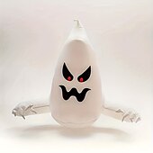 cheap Halloween Lights-Halloween Inflatables Decorations Outdoor Lighted Ghost Broke Out From Window With Rotating Fire Flame Lights Blow Up Scary Halloween Decorations Party Outside Indoor Yard Garden Lawn Decor