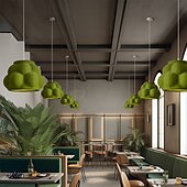 economico Luci Isola cucina-lampada a sospensione a led paralume creativo in resina industriale apparecchi di illuminazione a soffitto in metallo creativo bar stile atmosfera lampadario per soggiorno, cucina ad isola, camera da