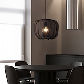 abordables Éclairages pour îlot-Lampe suspendue LED en tissu wabi-sabi noir blanc unique en métal moderne avec cordon réglable, éclairage d&#039;îlot de cuisine pour salle à manger, chambre à coucher, couloir, salon 110-240 V