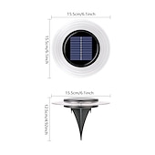 preiswerte Landschaftslichter-Solar-Untergrundleuchte, 28 LEDs, wasserdicht, für den Außenbereich, Rasenleuchte, Deckleuchte, in den Boden eingelassene Solar-Terrassenlampe, LED-Garten, Hof, Rasen, Gehweg, Dekor, Solar-Wandleuchte