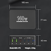 رخيصةأون محاور USB-أوسب 3.0 نوع C المحاور 6 الموانئ 6 في 1 دعم وظيفة توصيل الطاقة أوسب هاب مع RJ45 12V / 3A DC 5 فولت / 3 أمبير 20 فولت / 5 أمبير توصيل الطاقة من أجل لابتوب تابليت هاتف ذكي