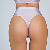levne pole dancewear-Taneční kostýmy Exotické taneční oblečení tanec u tyče Spodní prádlo Čistá Barva Dámské Výkon Trénink Vysoký Polyester