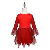 cheap Couple &amp; Group Costumes-Devil Cosplay Costume Halloween Group Family Costumes Kid&#039;s Boys Girls&#039; Cosplay Halloween Halloween Carnival Masquerade Easy Carnival Costume for Walpurgis Night