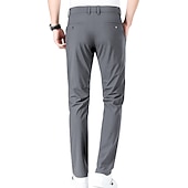 voordelige casual broek-Voor heren Golfbroek Broek Vrijetijdsbroek Stretch broek Zak Effen Sneldrogend Lichtgewicht Volledige lengte Dagelijks Buiten Uitgaan Modieus Casual blauw Khaki