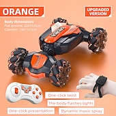 preiswerte RC-Fahrzeuge-Geste Induktion Twist Auto 2,4 g Fernbedienung Geländewagen Licht Drift Stunt Auto Junge Spielzeugauto