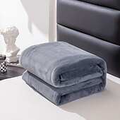 cheap Bed Blankets-Super Soft Coral Fleece Blanket Light Weight Solid Pink Blue Faux Fur Mink Throw Sofa Cover Bedspread Flannel Blankets Fleece Blanket Sherpa Blanket