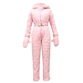 halpa Vaatteet-Naisten Jumpsuit-trikoot Hiihtopuku Ulko- Talvi Pidä lämpimänä Tuulenkestävä Hupullinen Tuulitakit Lumipuku varten Hiihto Retkeily ja vaellus Lumilautailu Talviurheilu