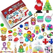 cheap Best Christmas Gifts-Decompression Christmas Countdown Calendar Blind Box Set Decompression Christmas Countdown Blind Box Gift Toy for Christmas Gifts