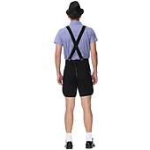  Μπύρα Oktoberfest Lederhosen Πουκάμισο βαυάρος βαυάρος Γερμανικά Λιβάδια Ανδρικά Πανί παραδοσιακού στυλ Μπλούζα Κοντά Παντελονάκια