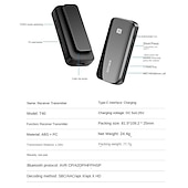baratos Periféricos para Computador-Colar clipe sem fio bluetooth 5.1 receptor transmissor dois-em-um aux adaptador de áudio do carro mãos-livres t40