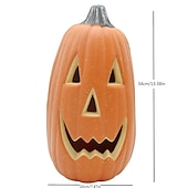 olcso Halloween szabadtéren-halloween dekorációk világító sütőtök dísz, jack o lámpás parti kellék halloween őszi kültéri kertben, halloween dekoráció 1db