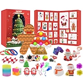 cheap Best Christmas Gifts-Decompression Christmas Countdown Calendar Blind Box Set Decompression Christmas Countdown Blind Box Gift Toy for Christmas Gifts