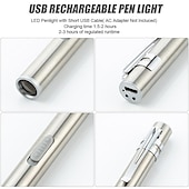 お買い得  戦術的な懐中電灯-007 ＬＥＤライト エミッタ USBケーブル付き パータブル 日常使用 シルバー ゴールド