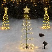 お買い得  クリスマスのあかり-クリスマスソーラー芝生ライト屋外ip65防水ledクリスマスツリーガーデンライトクリスマス中庭庭庭歩道屋外装飾