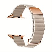 رخيصةأون عصابات Apple Watch-متوافق مع Apple Watchband 38 مم 40 مم 41 مم 42 مم 44 مم 45 مم 49 مم مشبك معدني نساء رجال جلد استبدال حزام الساعة إلى iwatch Ultra 2 Series 9 8 7 SE 6 5 4 3 2 1
